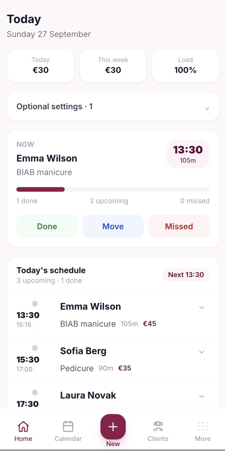 1. Your day on one screen