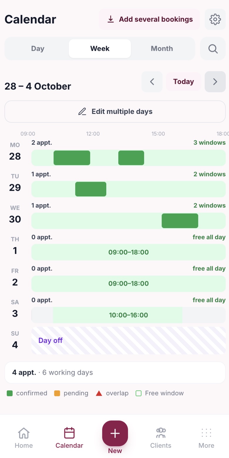 2. The whole week ahead