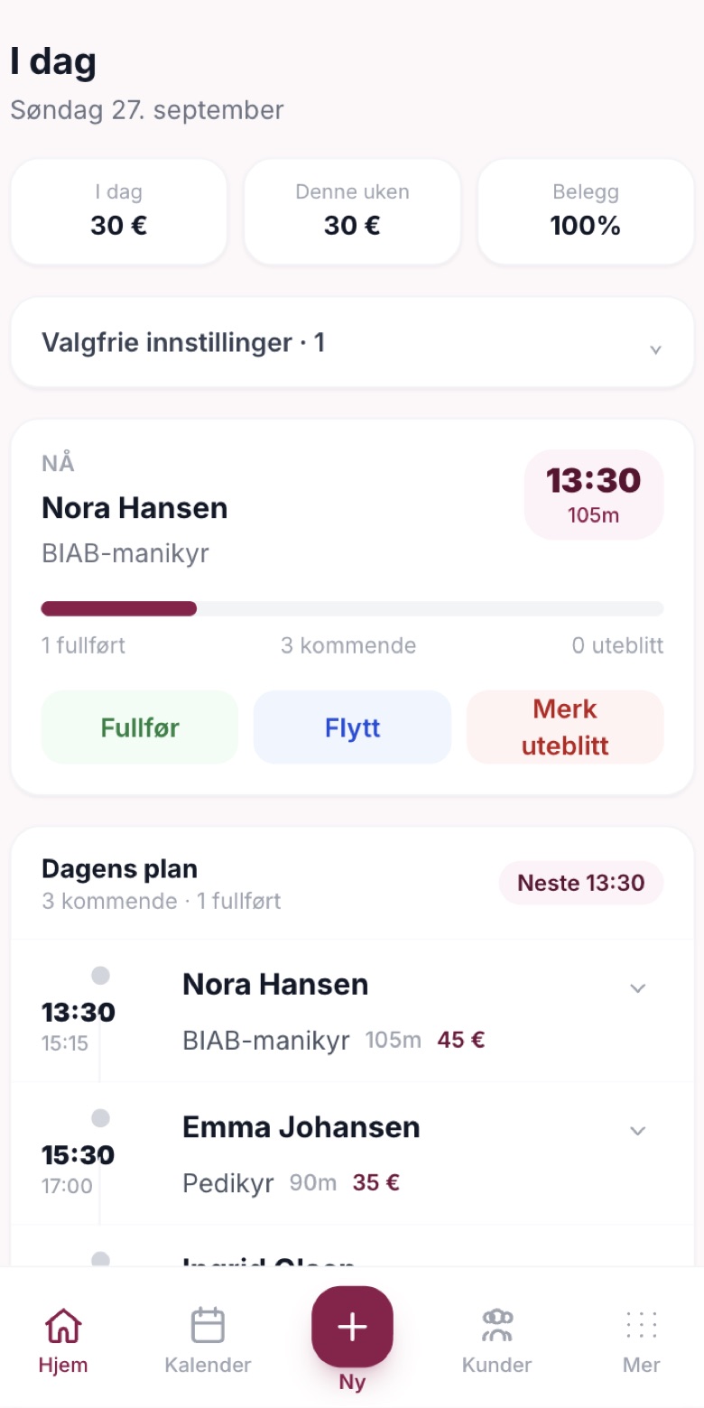 1. Dagen din på én skjerm